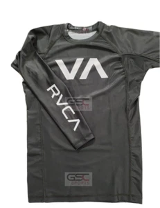 RVCA Men's Long Sleeve Fit Rash Guard BJJ RVCA Men's VA Rashguard - Picture 1 of 14