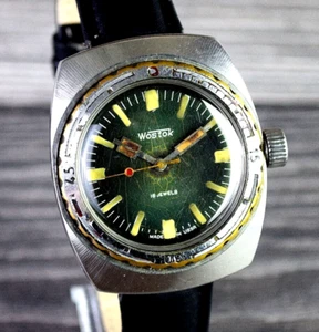 Sowjetische Armbanduhr Wostok Amphibie Vintage Militär Wostok Herrenuhr 17 Jewels - Bild 1 von 12