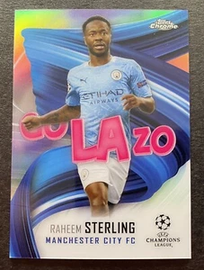2021 Topps Chrome Champions League Golazo Raheem Sterling - Man City/England - Picture 1 of 2