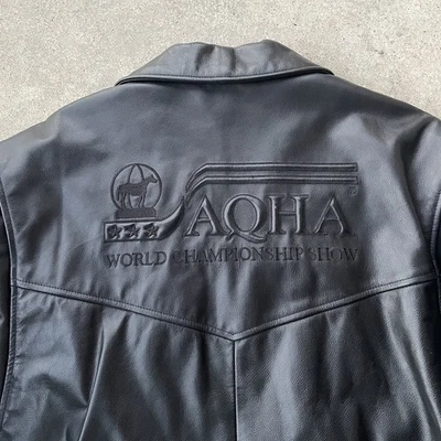 Chaqueta de cuero AQHA American Quarter Horse World Championship XXL Cripple Creek Foto 1 de 4
