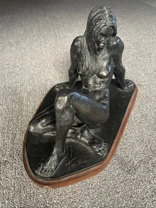 Thomas Holland Bronze Naked Lady Sculpture on Wood Base 407/500 - Picture 1 of 9