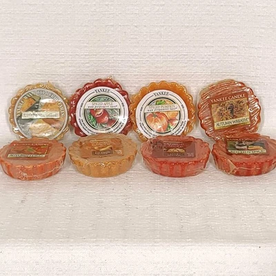 Yankee Candle Wax Tart Lot Autumn Fall Scented Melts Banana Nut Apple Pumpkin - Image 1 of 4