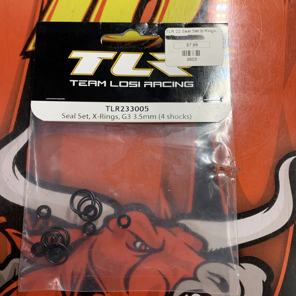 Team Losi Racing X-Ring Shock Seal Set [TLR233005] X Ring 3.5MM - Image 1 of 1