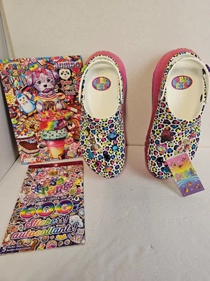 Набор из 3 женских сабо Crocs Lisa Frank Mega Crush 11, мужские/9 и набор для занятий спортом - Изображение 1 из 4