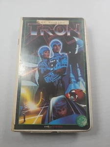 Tron VHS clamshell Disney 1982 Sci-fi Jeff Bridges, Bruce Boxleitner Tested - Imagen 1 de 9