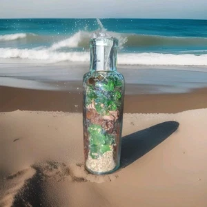 Beach In A Bottle - Pettycur Bay, Kinghorn, Fife. Victorian Sea glass Sea Glass - Picture 1 of 1