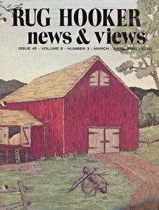 #45 Rug Hooker News & Views Mar 1980 Hooking Magazine Instructions Patterns - Picture 1 of 3