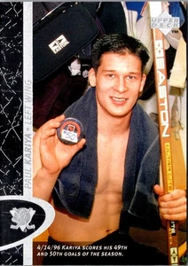 1996 Upper Deck Paul Kariya #1 Anaheim Mighty Ducks Hockey Card - Picture 1 of 2