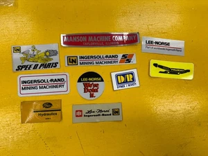Lot of 10 Vintage Coal Mine Related Advertising Stickers Decals 1980s 1990s - Picture 1 of 16