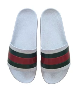 GUCCI men's rubber sandal slippers porelai 308234gib109079 white - Picture 1 of 7