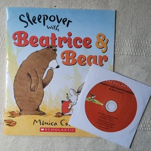 Sleepover with Beatrice & Bear Book And CD/Scholastic Listen Center New - Picture 1 of 5