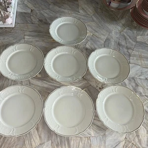 Rosenthal Classic Germany Sanssouci Elfenbein Goldrand Speiseteller 9,75" Set 7 - Bild 1 von 7