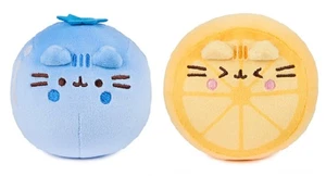 Spin Master Gund Pusheen Fruit 4" Squisheen 2 Piece Bundle, Blueberry and Lemon - Picture 1 of 3
