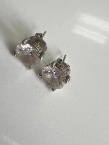 COPPIA ORECCHINI IN VETRO MONTATI IN ARGENTO STERLING OTAZU - Foto 1 di 8
