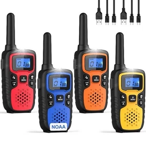 WisHouse Walkie Talkie dalekiego zasięgu, akumulator - do 36 mil - 4-pak - Zdjęcie 1 z 5