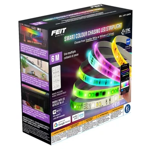 Feit 19.6ft   Smart LED Colour Chase Strip Lights - Picture 1 of 5