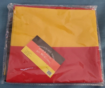 Bandera Alemania País Original 90 X 150 Cm Con Agujeros Metálicos para Poste Foto 1 de 3