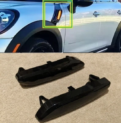 R60 MINI Cooper S JCW LED Dynamic Sequential Flowing Indicators Repeaters Smoked - Image 1 of 4