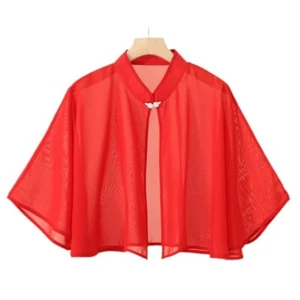 Women Rose Jacquard Polyester Shawls One Size Fits All: 90-160 Pounds - Picture 1 of 9