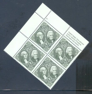 US 2592 Washington & Jackson Plate # S1 Block/4, Mint NH - Picture 1 of 1