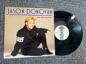 Jason Donovan Lp 12” I’m Doing Fine 1990  V. G - Picture 1 of 4
