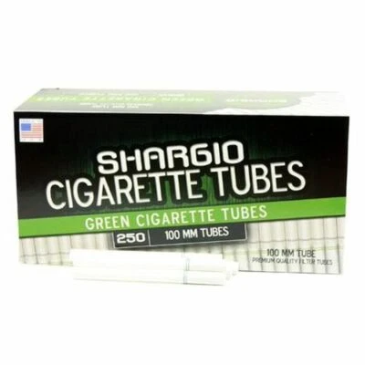 Shargio Green Menthol 100MM 100s - 2 Boxes - 250 Tubes RYO