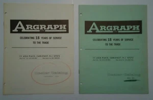 Argraph Samigon Photography Photo Dealer lot of 2 1971 Catalogs & Price Lists - Picture 1 of 3
