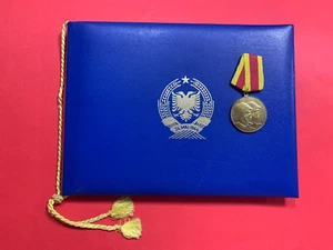 ALBANIEN MEDAILLE FÜR LANGZEITDIENST IN DER WEHRMACHT -ALBANISCHE MILITÄRMEDAILLE - Bild 1 von 12