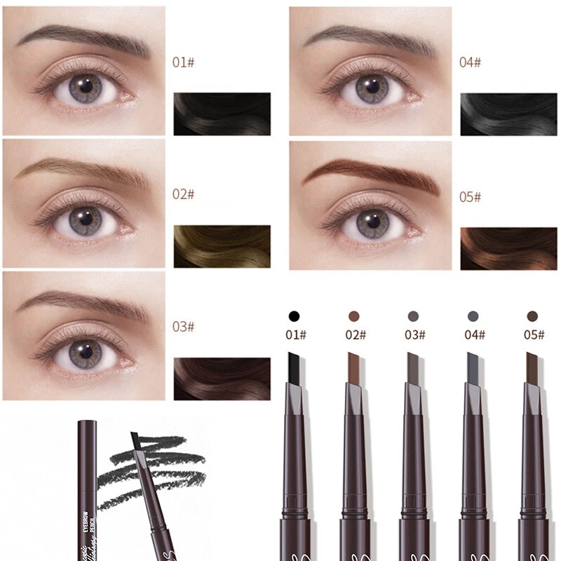 Waterproof Liner Eyebrow PENCIL & BRUSH - Triangle Eyebrow Pen 5 colour - Image 1 of 4