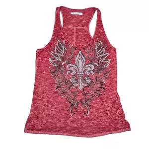 Camiseta sin mangas Maurices pedrería roja brillante espalda deportiva para mujer 0 Plus - Imagen 1 de 6