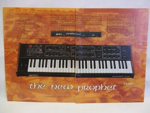 Prophet 600 Polyphonic Synthesizer 1983 Vintage Print Ad Music Room Man Cave 2pg - Picture 1 of 1