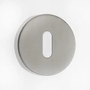 Versteckte Befestigung Rosette Satin Chrom - Türschloss Abdeckung - Bild 1 von 1