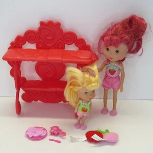 Playmates 2006 Strawberry Shortcake & Apple Dumpling Sweet Sleepover For Two Set - Picture 1 of 19