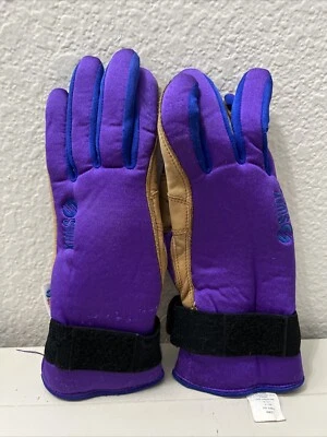 Guante de esquí Swix vintage púrpura polar cuero palmeras hombres mediano Sri Lanka Foto 1 de 3