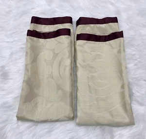 NWOT 2 Piece Euro Sham Paisley Gold Maroon Edge - Picture 1 of 3