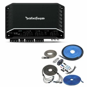 Rockford Fosgate R2-750X5 400W 5-Channel Amplifier with Free NVX 4 Gauge Amp Kit - Picture 1 of 11