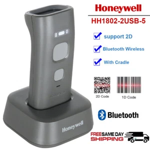 Honeywell HH1802-2USB-5 Wireless 1D/2D Pocket Barcode Scanner mit Cradle Akku - Bild 1 von 9
