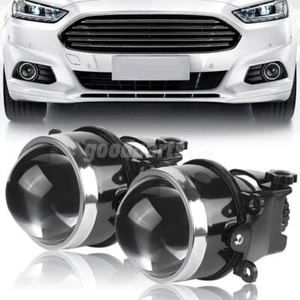 2X Universal H8 H9 H11 3inch Bi-Xneon Fog Light Projector Lens High Low Beam RHD - Picture 1 of 12