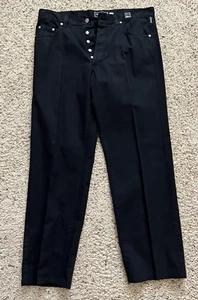 Versace Jeans Couture Ittierre Black Cotton  Pants Mens AUTHENTIC READ DESCRIP - Picture 1 of 11