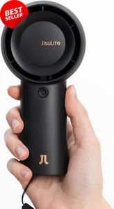 Portable Handheld Turbo Fan 6000mAh USB Rechargeable 5 Speed Battery Black - Picture 1 of 9