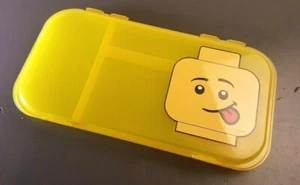 Lego MiniFigure Storage Case Tray Empty Box Yellow Made in USA  - Picture 1 of 11