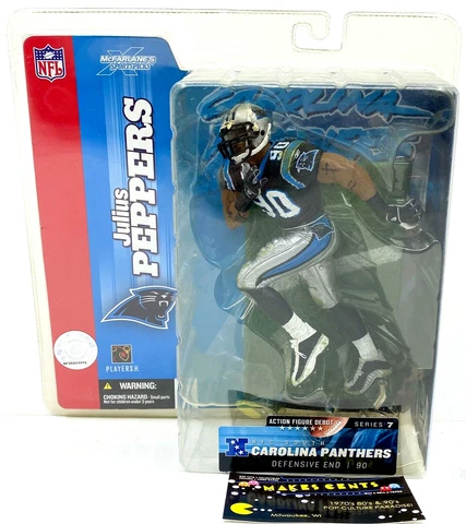 NFL Debut Carolina Panthers Julius Peppers Mcfarlene Figure Series 7 - NEW! Cover