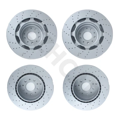 New Fit For Maserati Granturismo GT & Quattroporte Front & Rear Brake Rotors US - Image 1 of 4