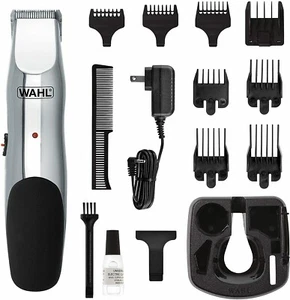 Wahl Groomsman 05622v Rechargeable Beard Mustache Hair Nose Trimmer - Black - Picture 1 of 5