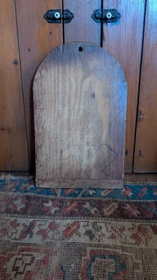 Best Antique Early Country Primitive Wood Tombstone Cutting Board 16" - Image 1 of 4