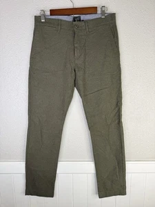 J.CREW Brushed Twill Chino Pants Mens 29x30 Heathered Green 484 Slim Stretch NWT - Picture 1 of 11