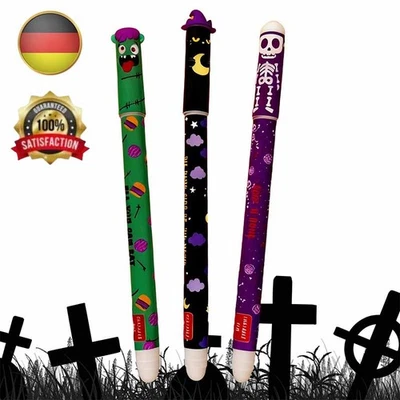 MARKENLOS 3er Legami The Boo Crew Halloween 2025 Set Erasable Gel Pen Erasable Limited DE