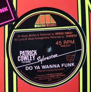PATRICK COWLEY feat. SYLVESTER Do You Wanna Funk 12" Disco MEGATONE RECORDS - Picture 1 of 2