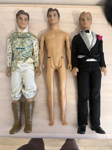 Mattel Ken Dolls Lot Of 3 Prince Doll Tuxedo Ken - Picture 1 of 6