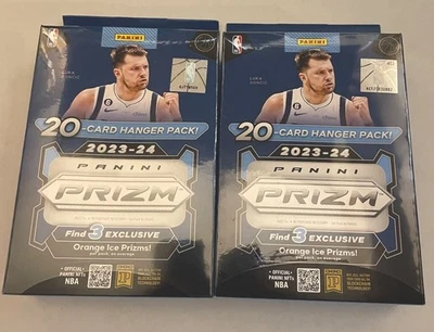 2023-24 Panini Prizm Basketball Hanger Box Orange Ice Prizms New Sealed NBA  X2 - Image 1 of 2